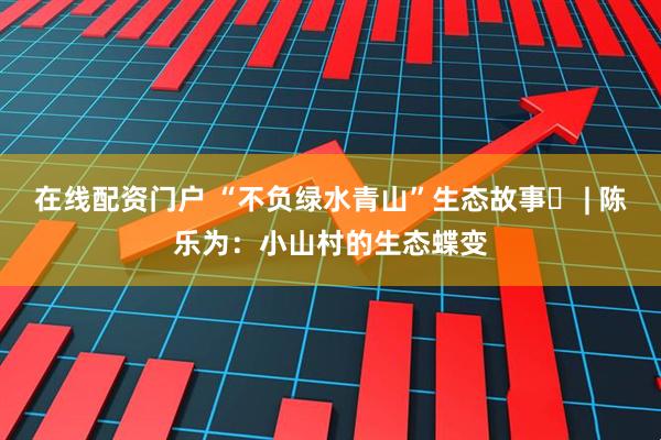 在线配资门户 “不负绿水青山”生态故事㉓ | 陈乐为：小山村的生态蝶变
